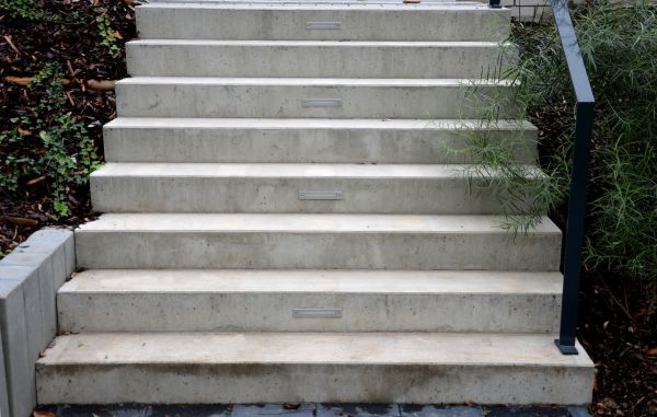 Poured Step Installation in Daphne