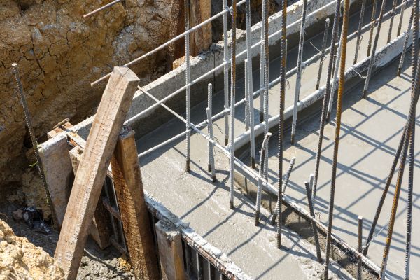 Concrete Footing Pouring in Daphne