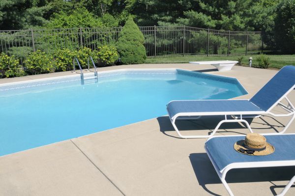 Poolside Concrete Installation in Daphne
