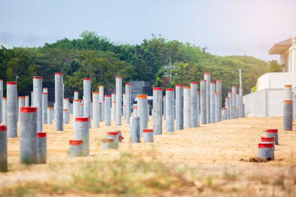 Concrete Pile Installation in Daphne