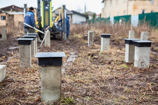 Concrete Piling Installation in Daphne